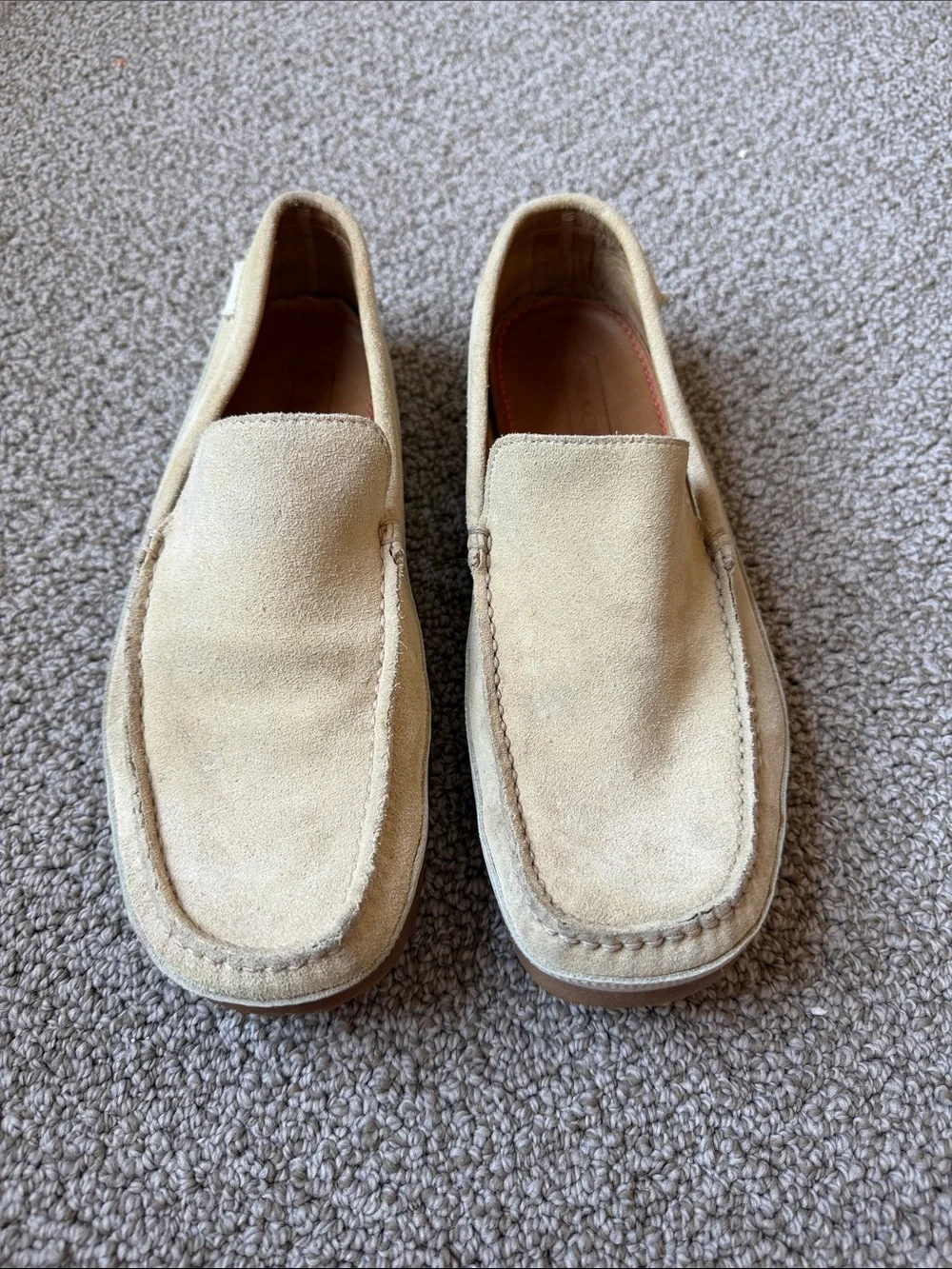 Coach Men's Suede Loafers Driving Shoes Slip On Moccasins Size 8.5